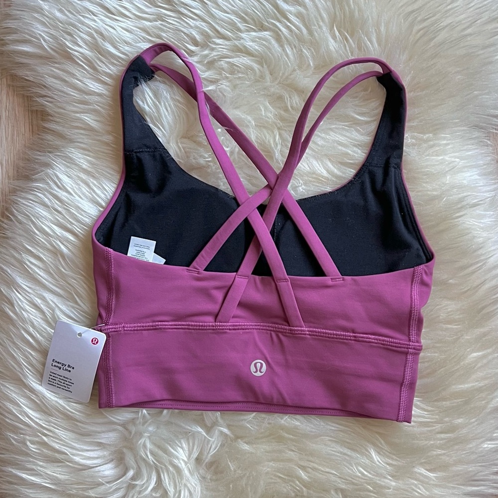 🌺lululemon athletica Pink  Moss Rose Sports Bra🌺